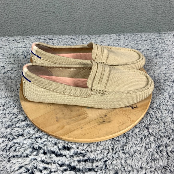 Rothys The Driver Loafer Women's 8.5 Sesame Tan Slip On Washable Shoes Comfort - Picture 9 of 14